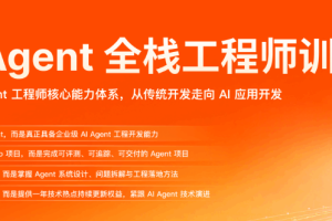 AI Agent 全栈工程师训练营(完结)